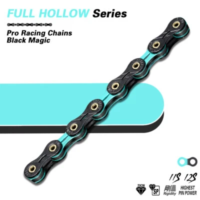 Cadena de bicicleta revestimiento tipo diamante 11/12 velocidades ciclismo montaña carretera cadena de bicicleta Foto 1 de 4