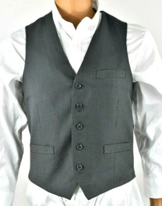 INC International Concepts Mens Black Vest Jacket S New Tuxedo Suit Formal - Picture 1 of 5