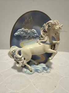 Bradford Exchange Moonlight Galopp Einhorn Teller - Bild 1 von 2