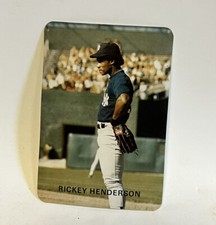 1986 Rob Broder No Number Sample Card Rickey Henderson Baseball MLB