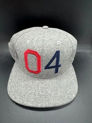 Fourstar Clothing Hat OG Adjustable Snapback Grey Blue Red Wool Blend - Image 1 of 3