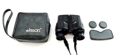 JASON Compact Graphite Empire 7x25 Binoculars with Case 3.5" Tall Model 234R - Image 1 of 4