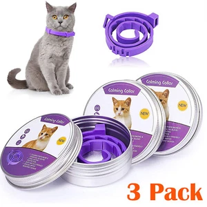 3 Pack Calming Collar for Cats, Cat Calming Collars, Natural Lavender Pheromone - Picture 1 of 11