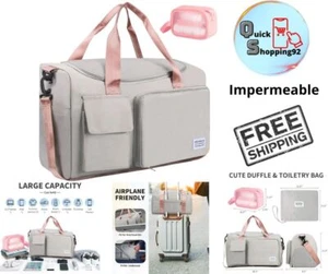 Bolso De Viaje Plegable Bolsa De Viaje Bolsa Deportiva Impermeable Para Gym - Picture 1 of 9