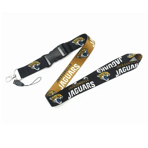 Jacksonville Jaguar  NFL Double-Sided Detachable Keychain Lanyard NEW Cover