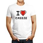 I love Cassie Dwukolorowy Serce T-shirt