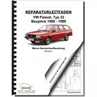 VW Passat 2 32 (80-88) 2E2-, 2EE-Vergaser TSZ-H Zündanlage Werkstatthandbuch