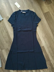 Womens Short Sleeve Dresses, size Large, Gray or Navy Blue - Picture 1 of 4