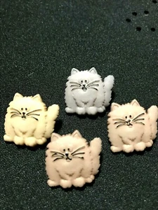 Fat Cats Kunststoff Neuheit Knöpfe/DIY Nähen & Bastelbedarf/Anzieh - Bild 1 von 5