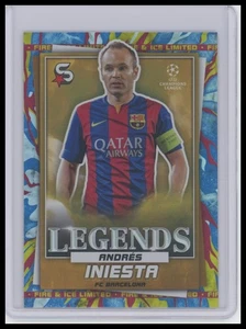 2022-23 Topps UEFA Superstars #195 Andrés Iniesta Fire & Ice Limited - Foto 1 di 2