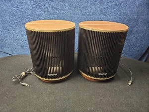 Vintage Panasonic SB-84 Stereo Speakers -A Pair – Barrel Style -8 Ohm 5W - Picture 1 of 13