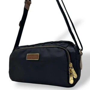 MACKINTOSH PHILOSOPHY Shoulder Bag Black Nylon Near Mint Condition - Picture 1 of 9