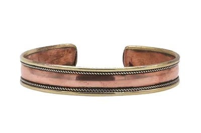 Schlichter Armreif aus Kupfer und Messing 102221 - Bild 1 von 4