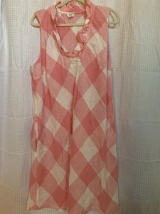 Vestido sin mangas Crown And Ivy 2XL rosa y blanco para mujer - Imagen 1 de 7