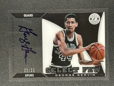 2013 Panini Totally Certified Select Few George Gervin Auto 09/25#AN - Image 1 of 2