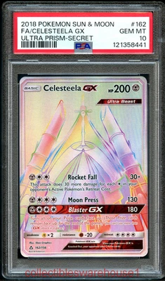 Pokemon Ultra Prism Celesteela GX 162 PSA 10 - Image 1 of 2