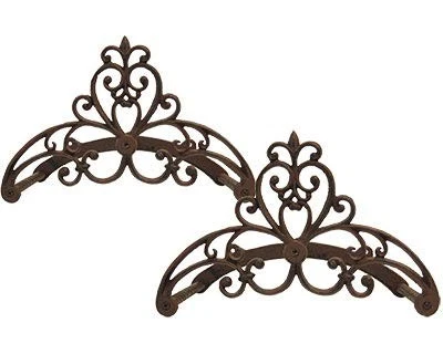 Cast Iron Filigree Hose Holders, Pack of 2 (2) - Image 1 of 3