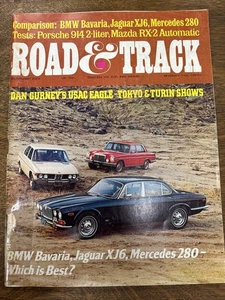 Road & Track Feb 1973 BMW Bavaria Jaguar Mercedes Porsche Maserati - Bild 1 von 9