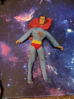 Figura de acción Superman Mego 1971 juguete de colección DC Comics Liga de la Justicia Conjunto Capa Foto 1 de 3