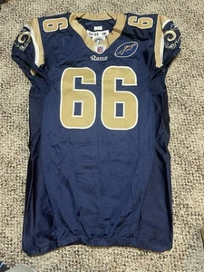 2008 St Louis Rams Mark Setterstrom #66 Game Used Worn Jersey Georgia Patch 50 - Picture 1 of 7