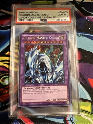 PSA 10 Dragon Master Knight LCKC-EN065 Unlimited Secret Rare Yu-Gi-Oh! - Image 1 of 2