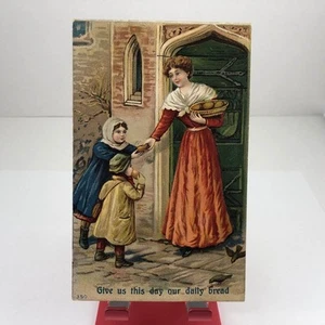 Postal de colección de 1920 Give Us This Day Our Daily Bread / sin publicar - Imagen 1 de 2