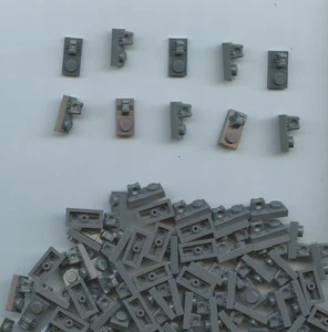 LEGO x 70 Dark Bluish Gray Hinge Plate 1 x 2 Locking with 1 Finger on Top 30383 - Picture 1 of 1