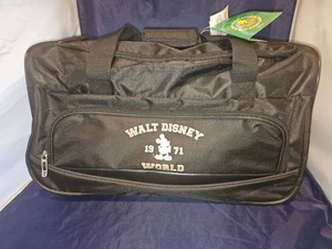 Bolsa de transporte con ruedas de lona negra para equipaje Disney World con etiqueta vintage 1971 - Imagen 1 de 14