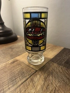 Vintage 70er Jahre Schaefer Bierglas - Glasmalerei Design - Bild 1 von 5