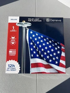 Deneve Standard Solar Fahnenmastleuchte, Flaggenleuchte, LED Downlight NEU im Karton!! - Bild 1 von 9