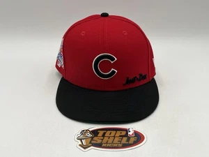 Chicago Cubs Baseball Just Don eng anliegende Mütze Kappe Größe 7 1/4 New Era rot authentisch  - Bild 1 von 8