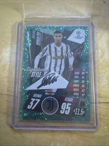 2020-21 Topps Match Attax Christian Ronaldo Signature Style # SI-7 - Picture 1 of 10