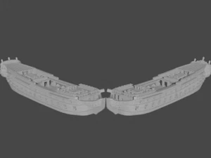1/1200 holandés 3ª tasa Washington and Prins Maurits (paquete de 2) (74 armas) - Imagen 1 de 3