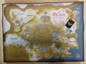 Mapa de tela personalizado de The Legend of Zelda Tears of the Kingdom (tamaño más grande) - Imagen 1 de 5