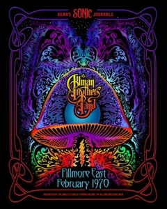 The Allman Brothers Band Fillmore East, NYC Feb 1970 Poster Art Print - Picture 1 of 8