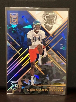 2016 Panini Elite #105 Leonard Floyd RC Rookie Blue Prizm /5 SP SSP - Image 1 of 2