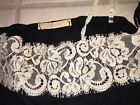 Forever 21 Ivory Lace Sexy Spaghetti Black Cami Undersuit Work Party Top S