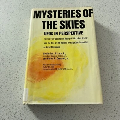 Mysteries Of The Skies UFOs In Perspective By Gordon I. R. Lore Jr. 1968 HC DJ - Image 1 of 4