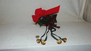 DECORACIÓN DE PARED/PUERTA CON CUERNO DE CORNETA, CAMPANAS, BAYA, PIÑA - Imagen 1 de 6