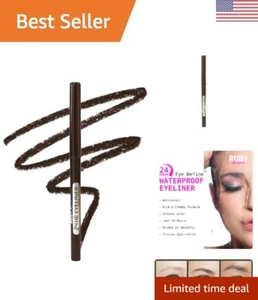24HR Eye Define wasserfester Eyeliner in tiefbraun - wischfest Präzision - Bild 1 von 8