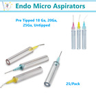 Endo Micro Aspirators / Needle Tip Hve Aspirator - Blue 25 Ga., Pink 18 Ga,