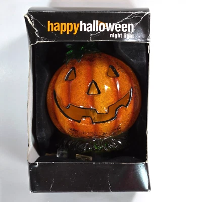 Jack O'Lantern Happy Halloween cintilante luz noturna 3D laranja Kohl's - Imagem 1 de 4