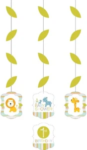 Creative Converting 324587, Happy Jungle Birthday and Baby Shower Hanging Cutout - Picture 1 of 1