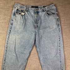 Vintage Calvin Klein Jeans Mens 40 Blue Loose Baggy Easy Fit Tapered 37x31