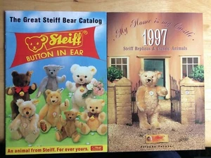 Lote de 2 catálogos/folletos/folletos de colores de distribuidor Steiff 1985 y 1997 - Imagen 1 de 10
