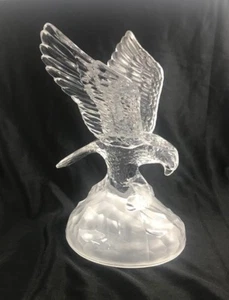 Figura Estatua del Águila de Cristal de Arques de Plomo ~ Hecha en Francia - Imagen 1 de 12