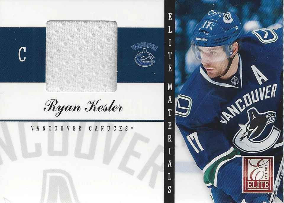 2011-12 Elite Materials #50 Ryan Kesler Jersey - NM-MT - Image 1 of 2