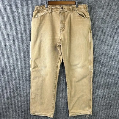 Vintage Dickies Carpenter Canvas Pants Mens 36/30 Khaki - Image 1 of 4