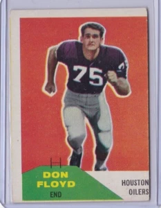 1960 FLEER FOOTBALL #113 DON FLOYD HOUSTON OILERS A IDBB - Picture 1 of 2