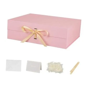 Extra Large Gift Boxes with Lids 3 Pack 19x16x6 Inch 19X16X6Inch-Pink-Pack of 3 - Picture 1 of 7